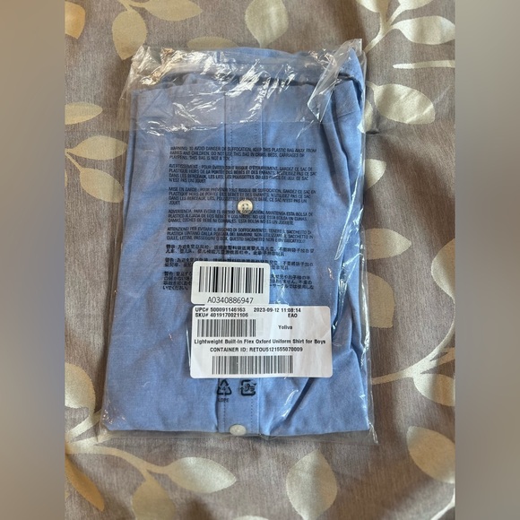 Old Navy Uniform Blue Oxford Stretch Shirt for Boys Size M (8) NWT - Picture 6 of 6